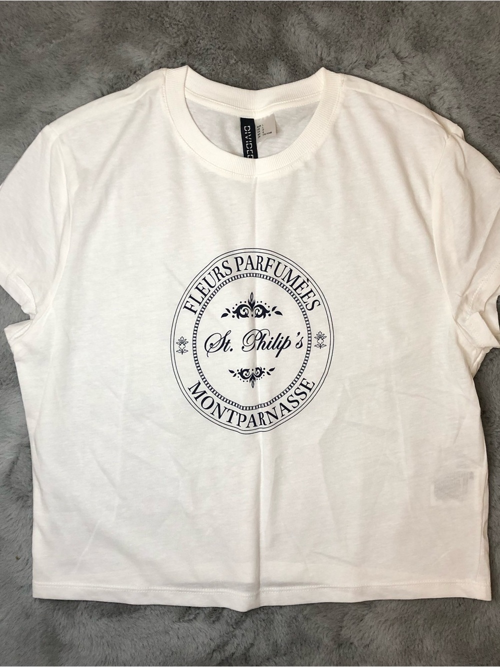 H&M White Divided Top